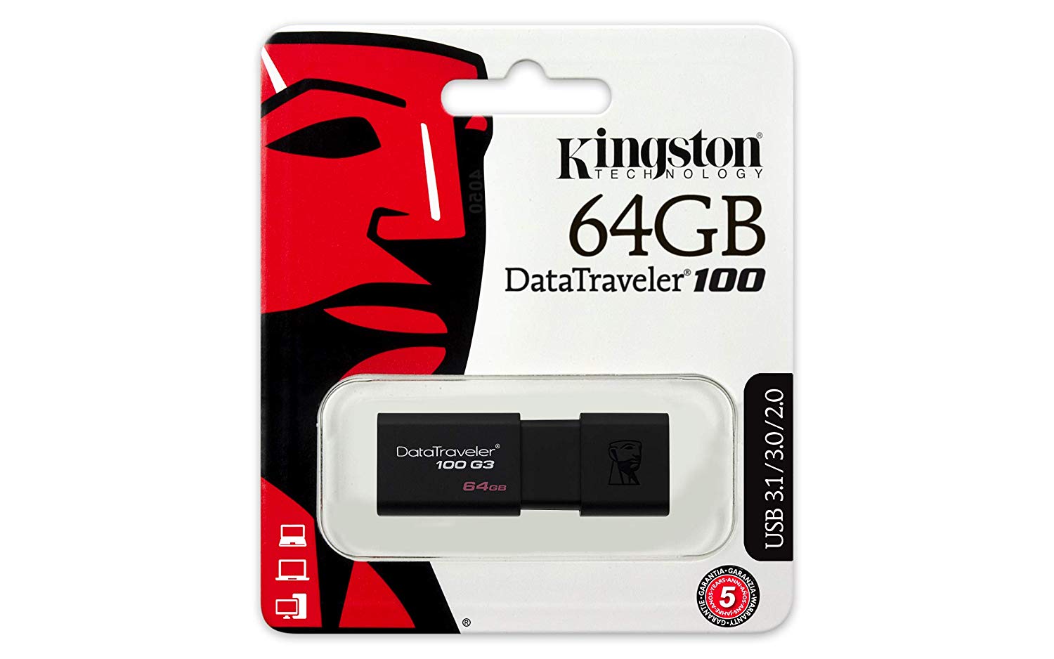 PEN DRIVE USB 64GB KINGSTON