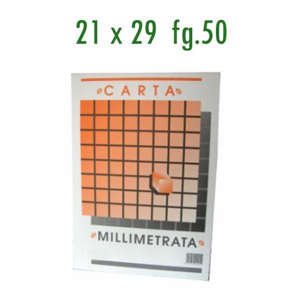 BLOCCHI MILLIMETRATI 21x29 FG.50