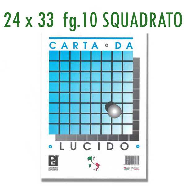 BLOCCO LUCIDO 24x33 FG.10 SQUADRATO