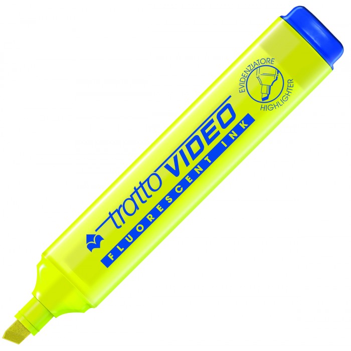 EVIDENZIATORI TRATTO VIDEO GIALLO PZ 12