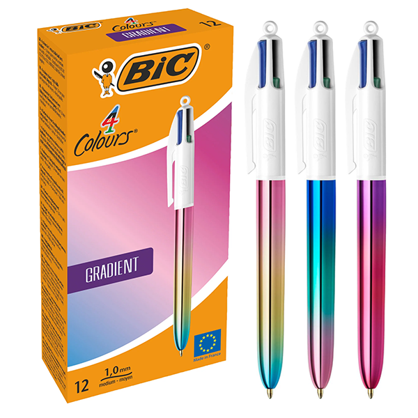 BIRO BIC 4 COLORI GRADIENT PZ 12