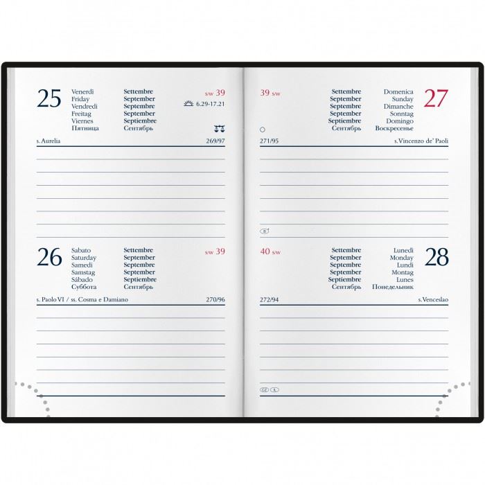 AGENDA BIGIORNALIERA 2025 cm.7x10