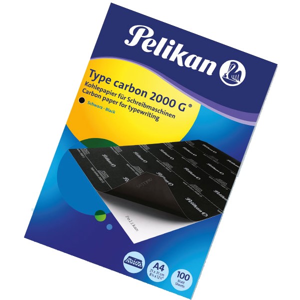 CARTA CARBONE NERA A4 PELIKAN 1015G FG.100