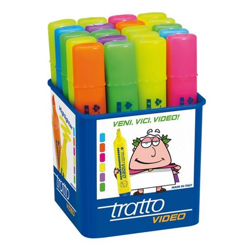 EVIDENZIATORI TRATTO VIDEO ASSORTITO PZ 20