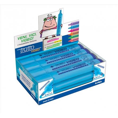 EVIDENZIATORI TRATTO VIDEO AZZURRO PZ 12 EVIDENZIATORI TRATTO VIDEO AZZURRO PZ 12