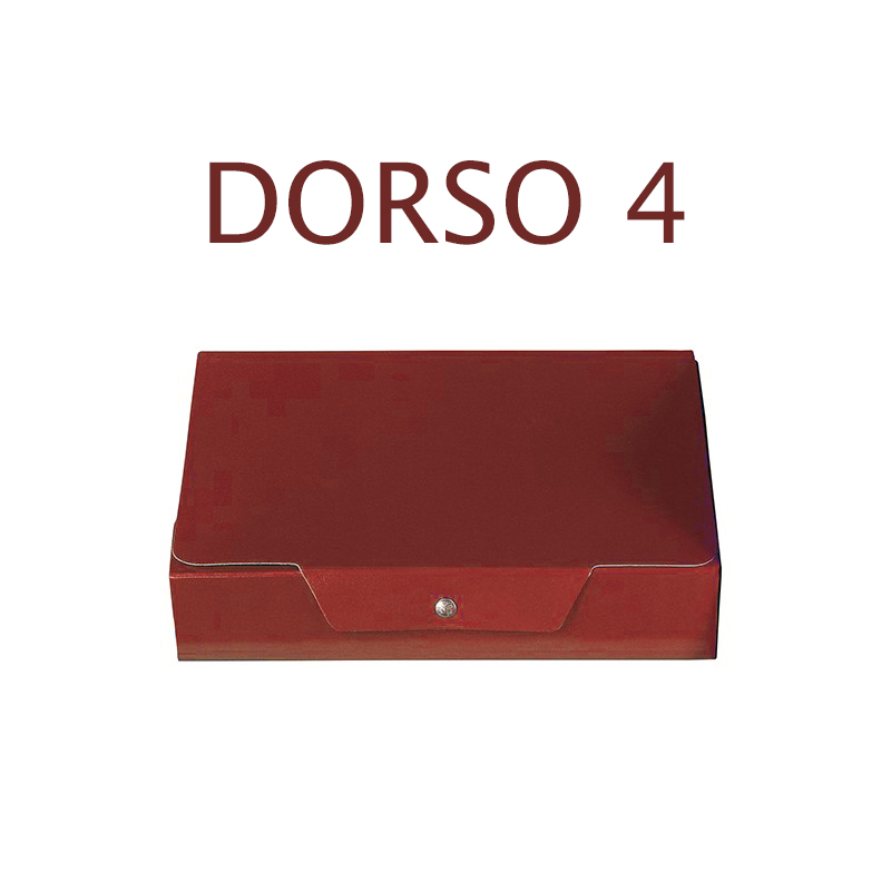 CARPETTE PORTA PROGETTI DORSO 4 PZ 5 ROSSO