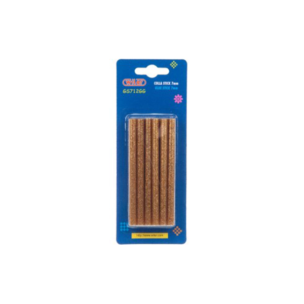 COLLA TERMICA 12STICK 7X100mm.GLITTER ORO