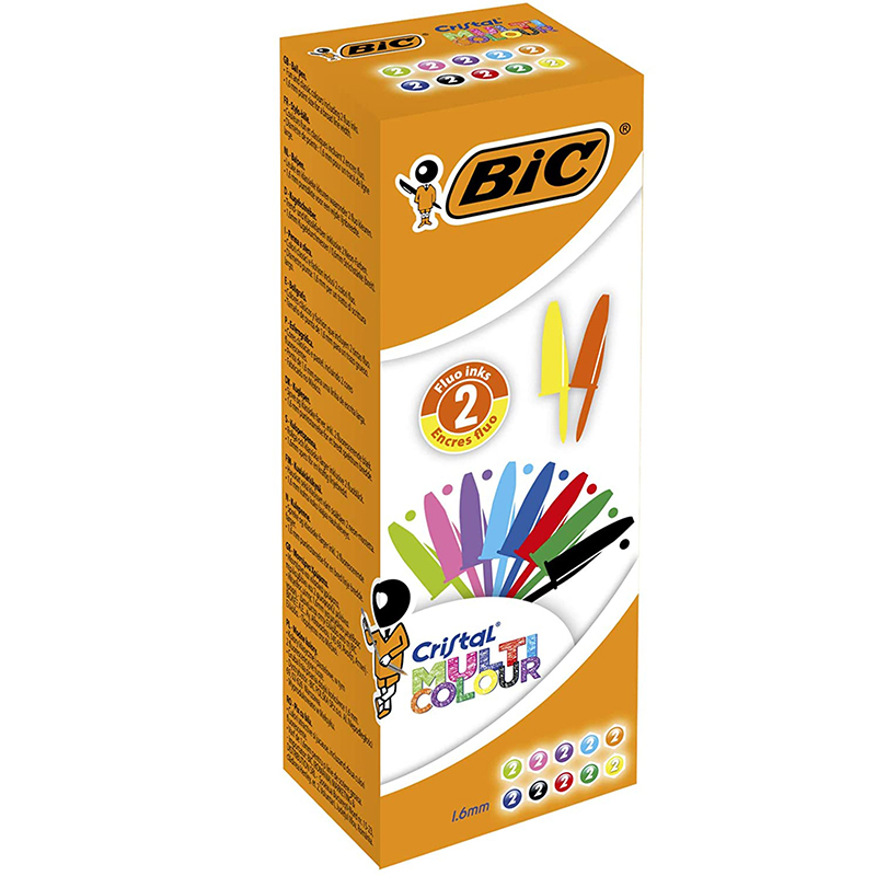 BIRO BIC CRISTAL LARGE 1.6 PZ.20 MULTICOLOR