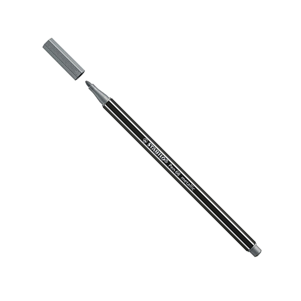 PENNARELLI STABILO POINT 68 METALLIC PZ 10 ARGENTO
