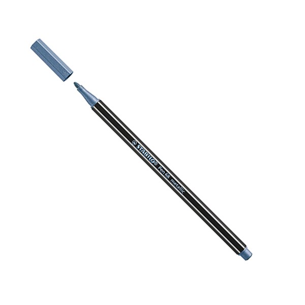 PENNARELLI STABILO POINT 68 METALLIC PZ 10 AZZURRO