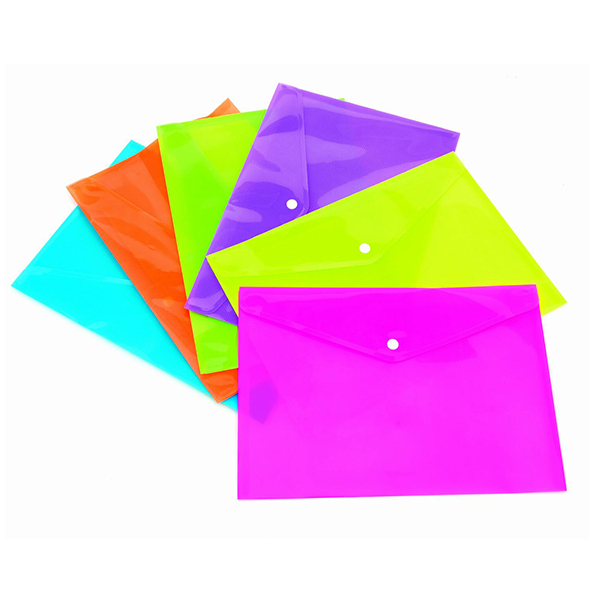 BUSTE CON BOTTONE 22x32 COLORATE NEON PZ.10
