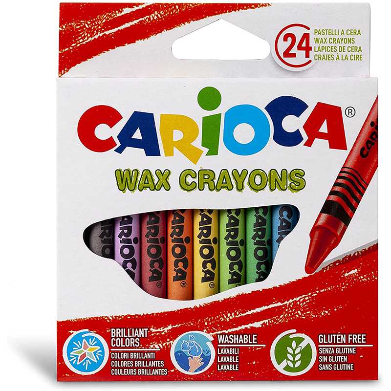 PASTELLI CERA CARIOCA x24 PZ.6