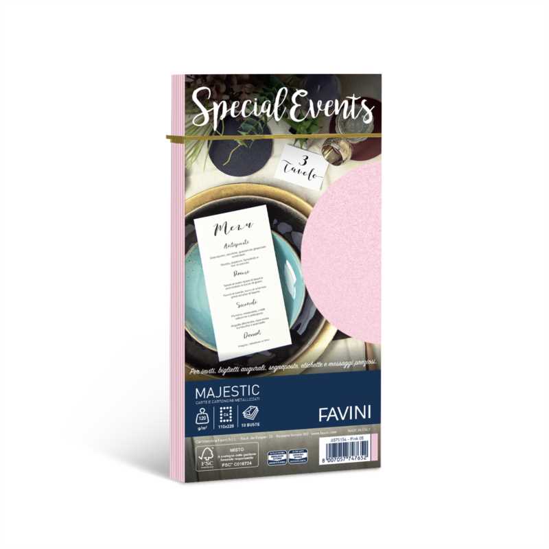 SPECIAL EVENTS 10 BUSTE 11x22 GR.120 ROSA