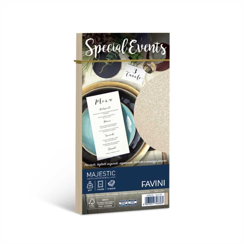 SPECIAL EVENTS 10 BUSTE 11x22 GR.120 SABBIA