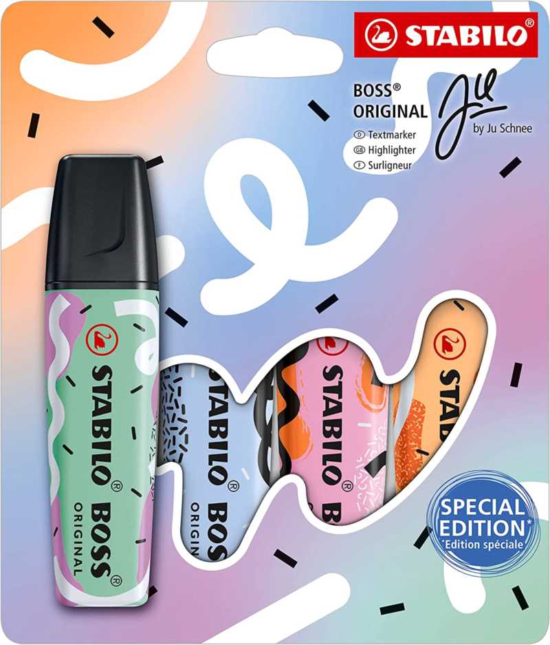 EVIDENZIATORI STABILO BOSS PASTEL SPECIAL EDITION PZ.4