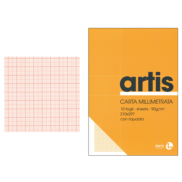 BLOCCHI MILLIMETRATI ARTIS 21x29 FG.10 PZ.25