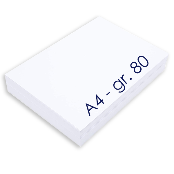 CARTA PER FOTOCOPIE A4 GR.80 PZ.5 X BANCALE