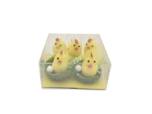 GALLINE CON NIDO PZ.5