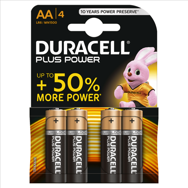 PILE STILO DURACELL PLUS x4 PZ.20