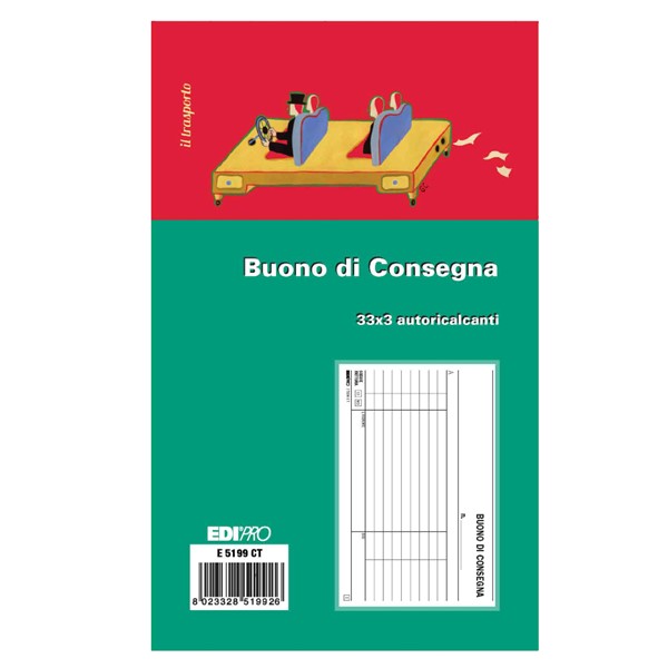 BLOCCHI CONSEGNA 3 COPIE 9.9X17 PZ 10