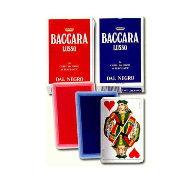 CARTE BACCARA DAL NEGRO ROSSO/BLU EXTRA