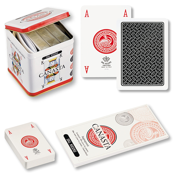 CARTE CANASTA IN LATTA DAL NEGRO